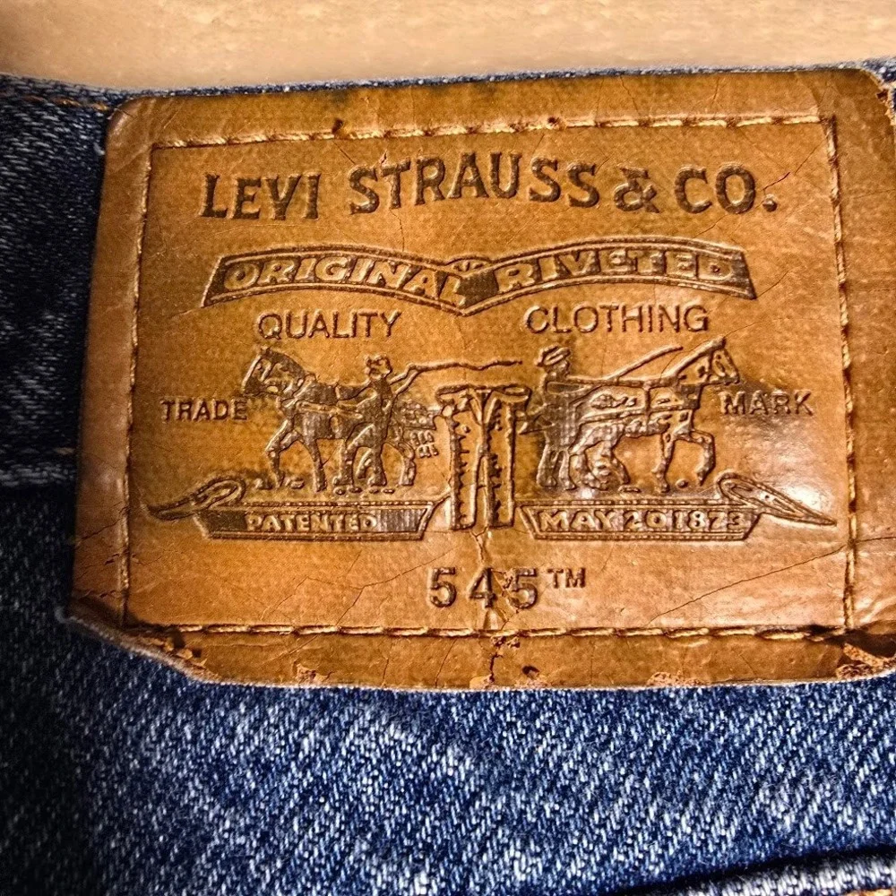 Levis 545 Loose Fit Jeans Mens 42x34 Blue Denim Straight Leg Vntg Y2K  952‎